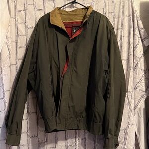 London Fog Men’s Gray Jacket with Tan Collar